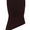 Brock Asymmetrical Neckline Knit Top – Dark Chocolate