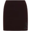 Brock Knit Cut Out Mini Skirt – Dark Chocolate