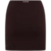 Brock Knit Cut Out Mini Skirt – Dark Chocolate