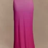 Bruna Slinky Fishtail Maxi Skirt – Ombre Pink Bruna Slinky Fishtail Maxi Skirt – Ombre Pink