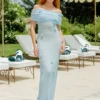 Brynn Orchid Knit Maxi Dress – Baby Blue Brynn Orchid Knit Maxi Dress – Baby Blue