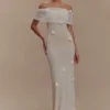 Brynn Orchid Knit Maxi Dress – Ivory Brynn Orchid Knit Maxi Dress – Ivory