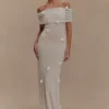 Brynn Orchid Knit Maxi Dress – Ivory Brynn Orchid Knit Maxi Dress – Ivory