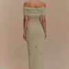 Brynn Orchid Knit Maxi Dress – Pastel Green Brynn Orchid Knit Maxi Dress – Pastel Green