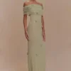 Brynn Orchid Knit Maxi Dress – Pastel Green Brynn Orchid Knit Maxi Dress – Pastel Green