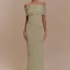 Brynn Orchid Knit Maxi Dress – Pastel Green Brynn Orchid Knit Maxi Dress – Pastel Green