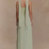 Caira Chiffon Scarf Maxi Dress – Sage