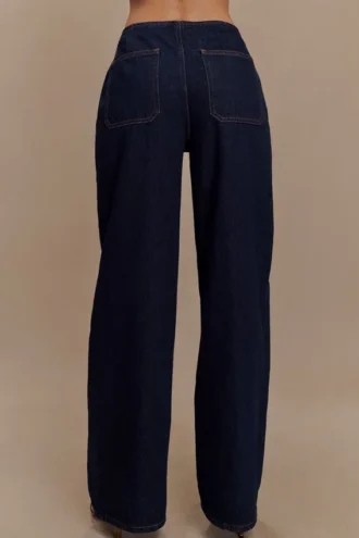 Caitlin Mid Rise Denim Jeans – Indigo Blue