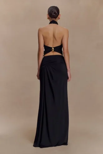 calandra slinky maxi skirt black 2 330x495 - Calandra Slinky Maxi Skirt - Black