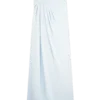 Calandra Slinky Maxi Skirt – Pale Blue