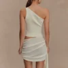 Cali Drape Skirt Knit Mini Dress – Ivory Cali Drape Skirt Knit Mini Dress – Ivory