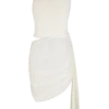 Cali Drape Skirt Knit Mini Dress – Ivory Cali Drape Skirt Knit Mini Dress – Ivory