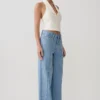 Roy Mid Rise Wide Leg Denim Jeans – Classic Blue