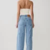 Roy Mid Rise Wide Leg Denim Jeans – Classic Blue