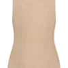 Camilla Boucle Sleeveless Vest – Light Taupe Camilla Boucle Sleeveless Vest – Light Taupe