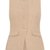 Camilla Boucle Sleeveless Vest – Light Taupe Camilla Boucle Sleeveless Vest – Light Taupe