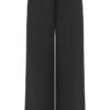 Campbell Cotton Wide Leg Pants – Black