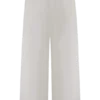Campbell Cotton Wide Leg Pants – White