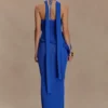 Caprice Halter Knit Maxi Dress – Cobalt Caprice Halter Knit Maxi Dress – Cobalt
