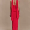 Caprice Halter Knit Maxi Dress – Red Caprice Halter Knit Maxi Dress – Red