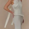 Caprice Halter Knit Maxi Dress – White Caprice Halter Knit Maxi Dress – White