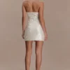 Caralee Sequin Halter Mini Dress – Ivory
