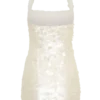 Caralee Sequin Halter Mini Dress – Ivory