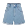 Carlene Cuffed Denim Shorts – Classic Blue