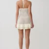 Carrisa Crochet Knit Mini Dress – White Carrisa Crochet Knit Mini Dress – White