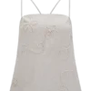 Casey Linen Corded Embroidered Linen Top – Natural Casey Linen Corded Embroidered Linen Top – Natural