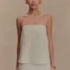 Casey Linen Corded Embroidered Linen Top – Natural Casey Linen Corded Embroidered Linen Top – Natural