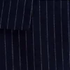 Cassie Column Maxi Skirt – Navy Pinstripe