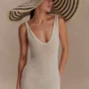 Cecil Straw Maxi Hat – Black And Neutral Stripe