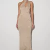 Celestino Floral Metallic Knit Maxi Dress – Gold Celestino Floral Metallic Knit Maxi Dress – Gold