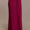 Celina Chiffon Overlay Maxi Skirt – Cherry Red Celina Chiffon Overlay Maxi Skirt – Cherry Red