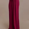 Celina Chiffon Overlay Maxi Skirt – Cherry Red Celina Chiffon Overlay Maxi Skirt – Cherry Red