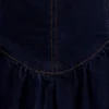 Cheyenne Scallop Denim Mini Dress – Indigo Blue