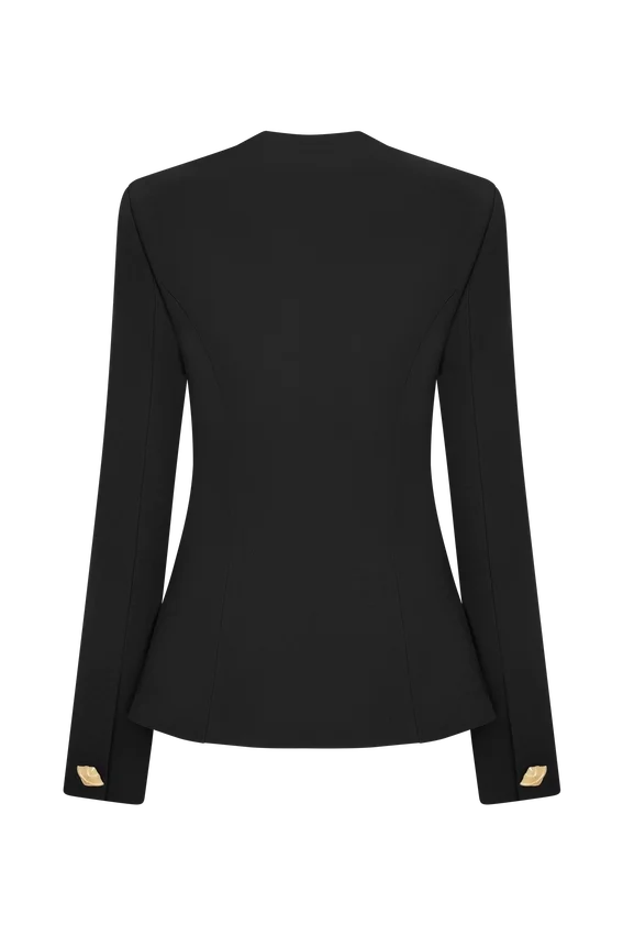 Christel Suiting Fitted Blazer – Black Christel Suiting Fitted Blazer – Black