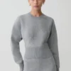 Ciaralee Cinched Waist Jumper – Grey Marle Ciaralee Cinched Waist Jumper – Grey Marle