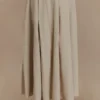 Clarence Linen A-Line Maxi Skirt – Natural Clarence Linen A-Line Maxi Skirt – Natural