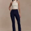 Clio Paneled Flare Jeans – Indigo Blue