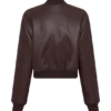 Codi Faux Leather Bomber Jacket – Merlot