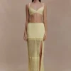 Coleene Pointelle Knit Top – Lemon Coleene Pointelle Knit Top – Lemon