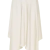 Coralie Asymmetric Satin Midi Skirt – Ivory Coralie Asymmetric Satin Midi Skirt – Ivory