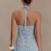 Corey Crochet Halter Neck Top – Light Blue Corey Crochet Halter Neck Top – Light Blue