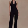 Cressida Crepe Halter Top – Black Cressida Crepe Halter Top – Black