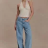 Cressida Crepe Halter Top – Ivory Cressida Crepe Halter Top – Ivory
