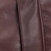 Curtis Faux Leather Bomber Jacket – Dark Chocolate