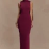 Darby Knit Scarf Maxi Dress – Merlot Darby Knit Scarf Maxi Dress – Merlot