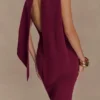 Darby Knit Scarf Maxi Dress – Merlot Darby Knit Scarf Maxi Dress – Merlot